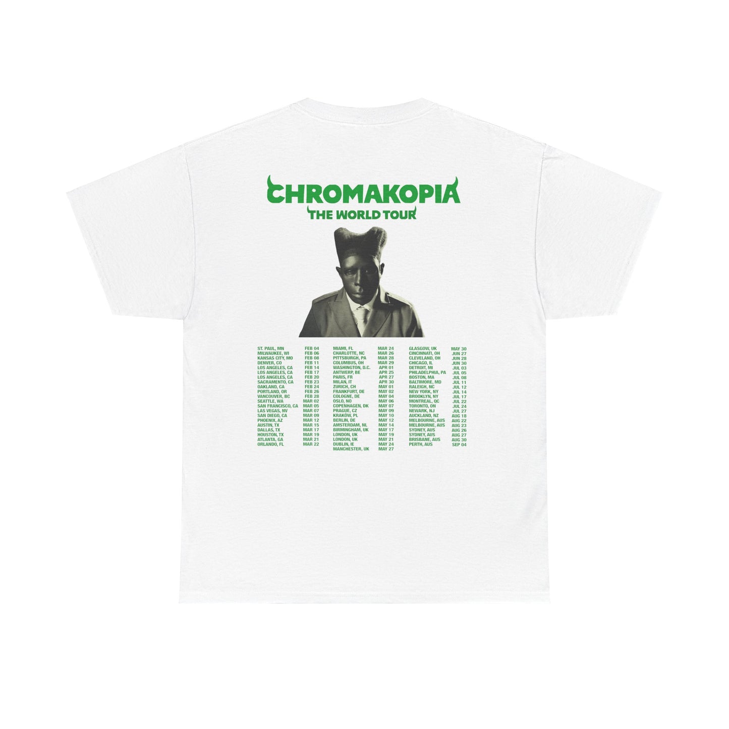 CHROMAKOPIA TOUR MERCH - CHROMAKOPIA WHITE TOUR TEE