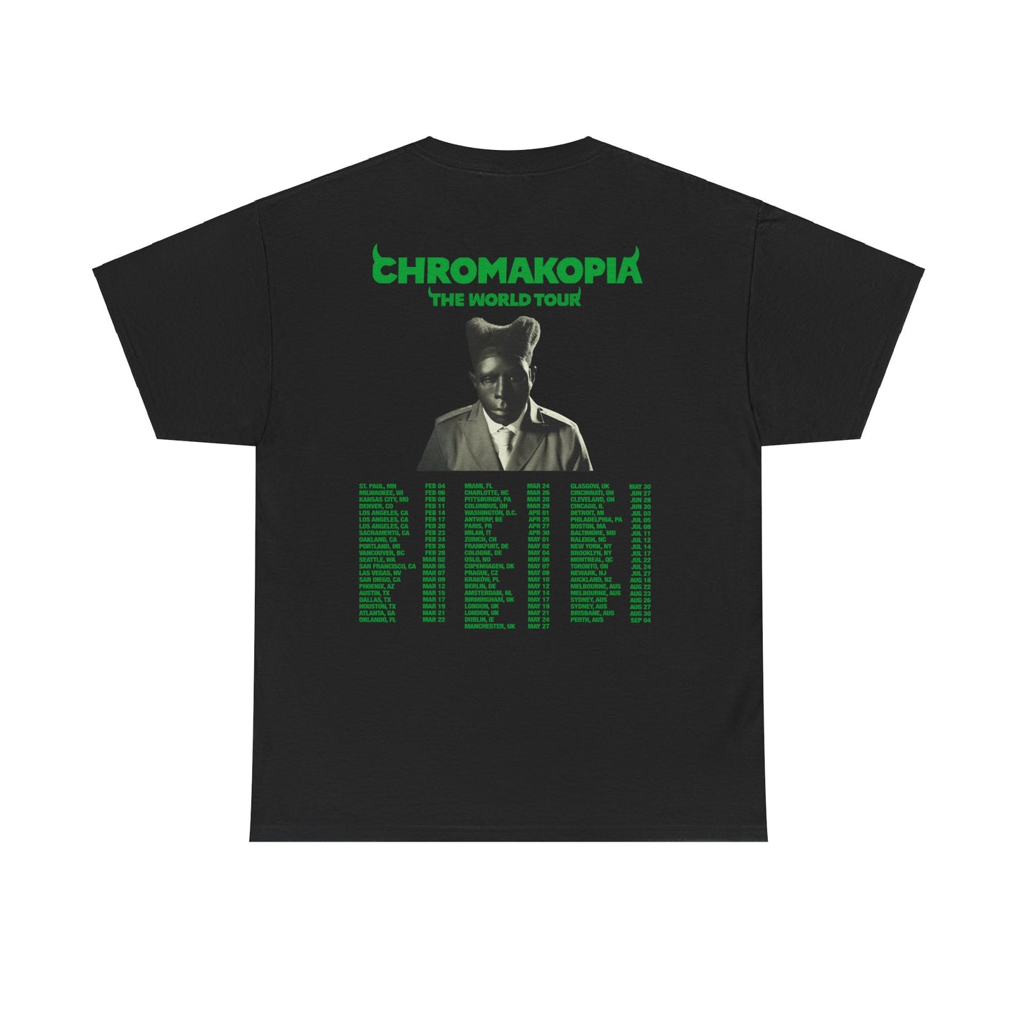 CHROMAKOPIA TOUR MERCH - CHROMAKOPIA BLACK TOUR TEE